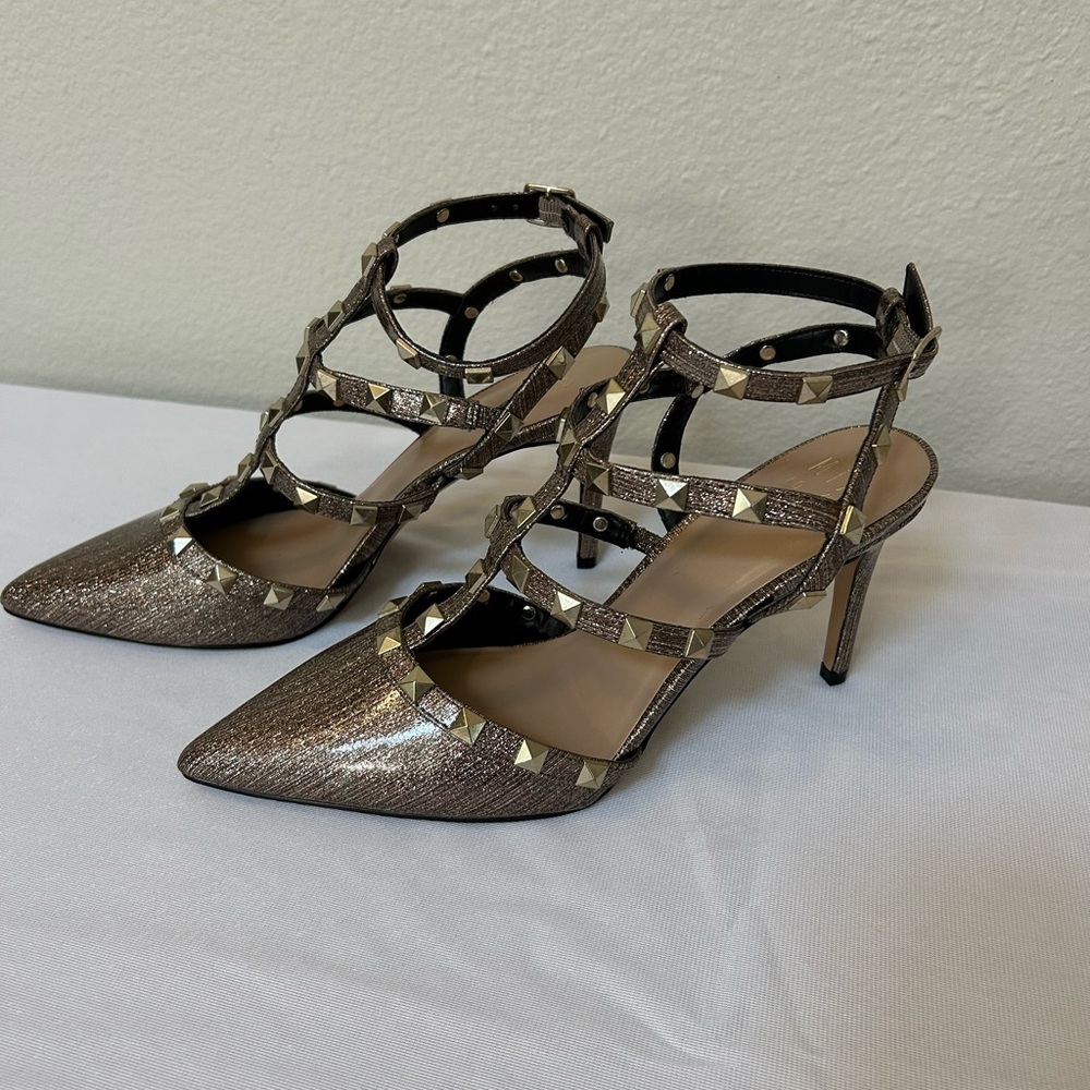 Mix No. 6 Gold Studded Heels